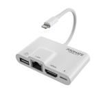 PROMATE 4-in-1 Multimedia Hub with Lightning Connector