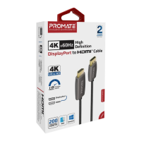 promate 4K@60Hz High-Definition DisplayPort to HDMI Cable