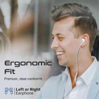 Dynamic In-Ear Wired Mono Earphone White