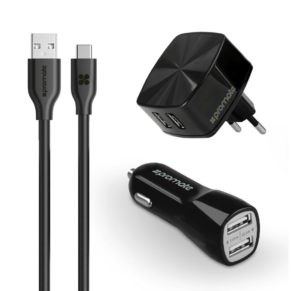 PROMATE UniCharger Ultra-fast 3-in-1 Charging Kit for USB-C Devices