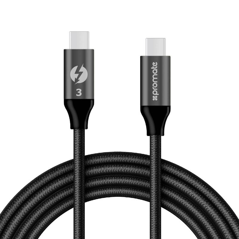PROMATE ThunderLink-C20 USB-C to USB-C Thunderbolt 3™ Mesh Armored Cable