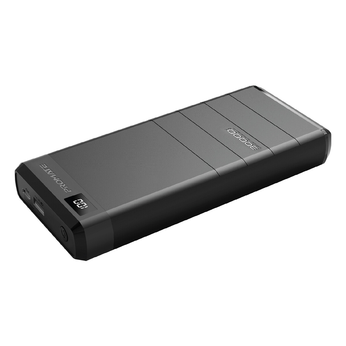 PROMATE CAPITAL 30 30000mA 78W High Capacity Power Bank with Power Delivery & QC 3.0