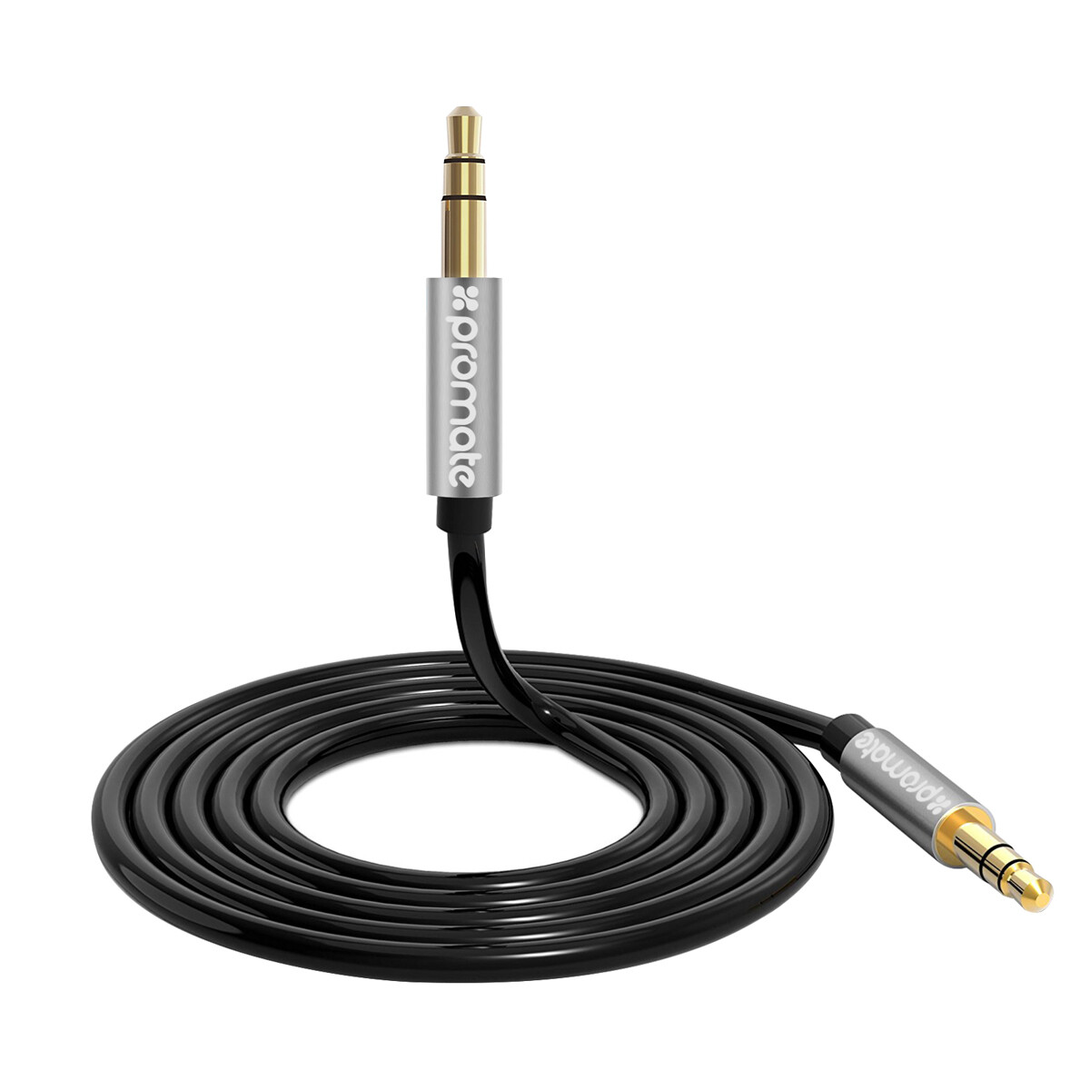 PROMATE 3-in-1 Auxiliary cable kit with 3.5mm Audio Cable, Audio Cable Spli?er and Audio Cable Extender, BLACK