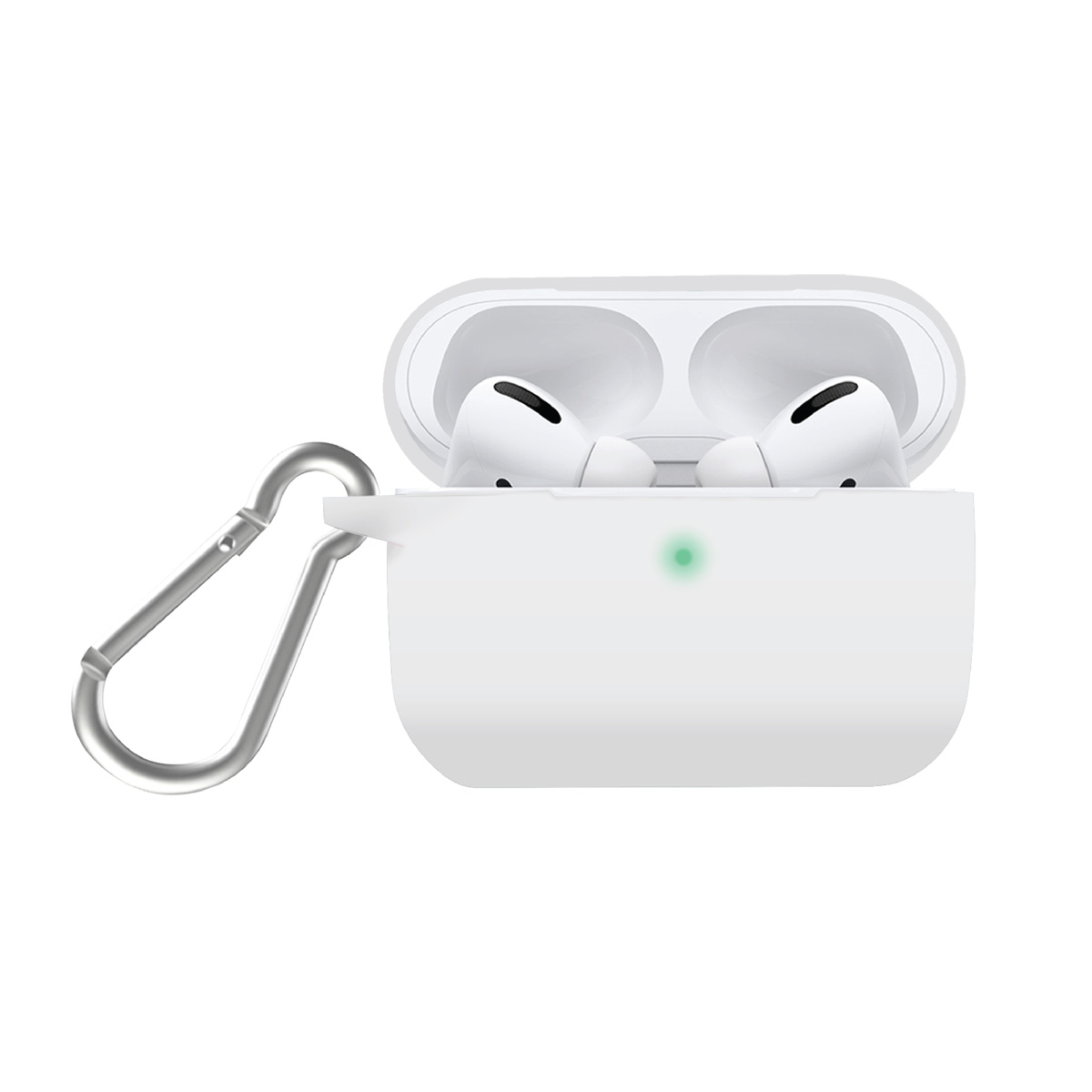 Promate Scratch & Drop Resistant Silicon Case for AirPods Pro (Silicase-Pro)WHITE
