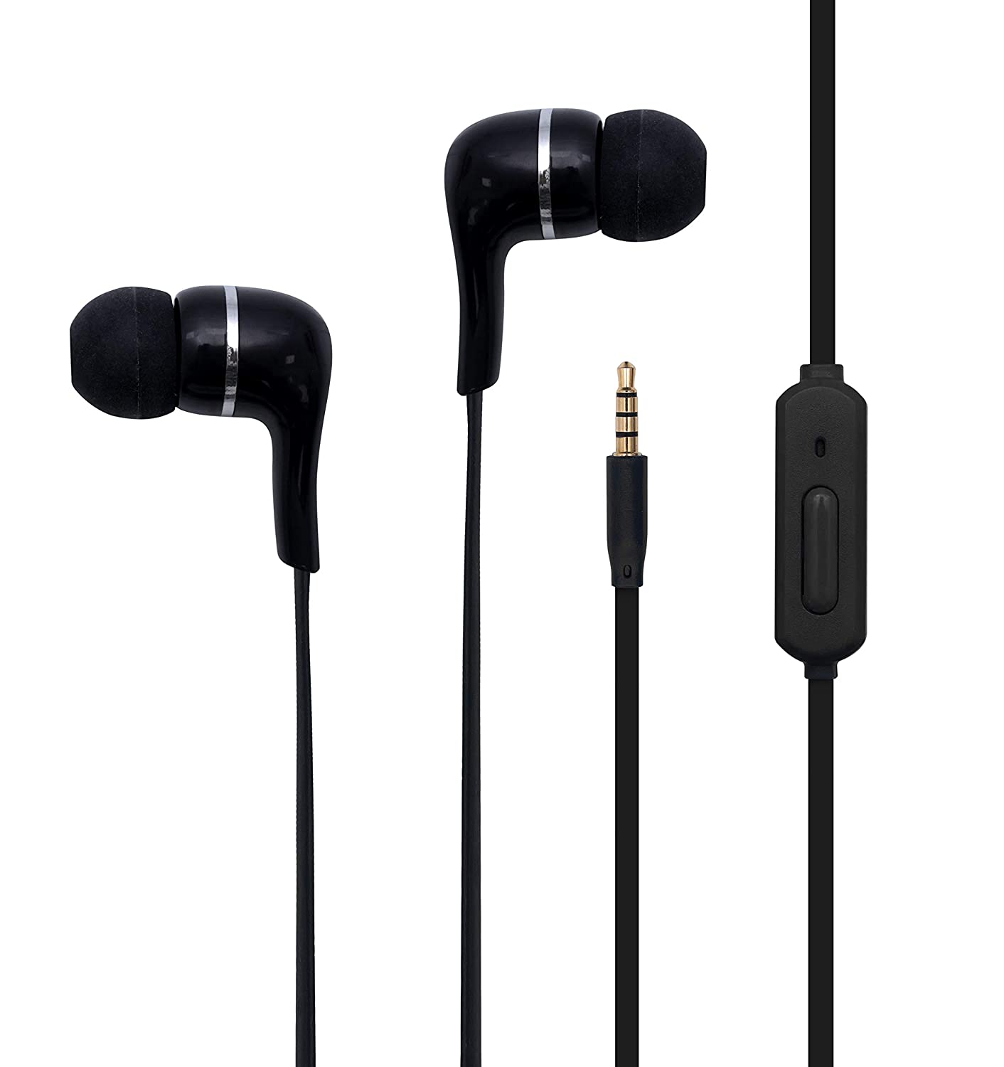 Toshiba Wired Earphones with Mic(RZE-D32E Black)