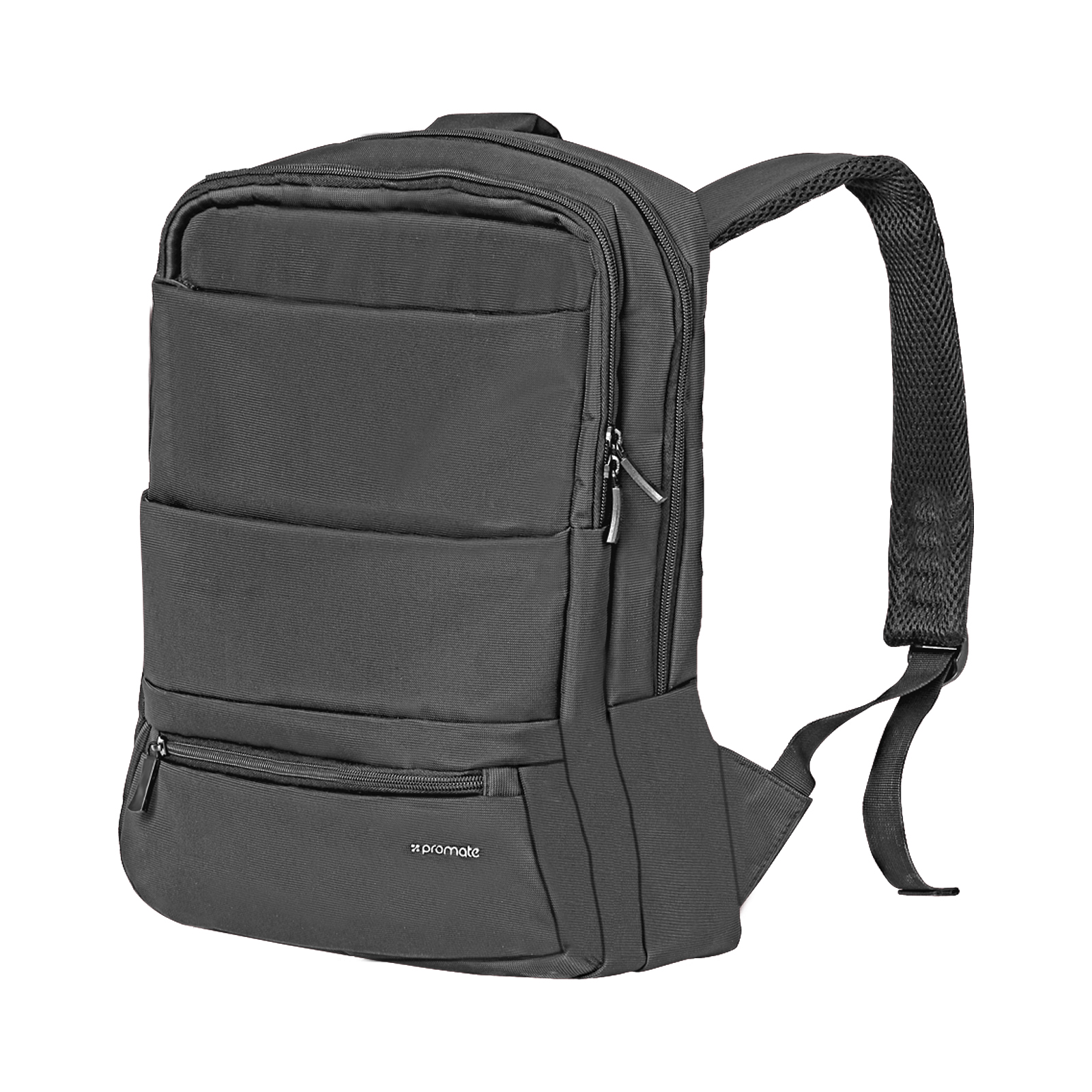 Apollo-BP Dual Pockets Urban Backpack with Multiple Compartments ( BLACK )