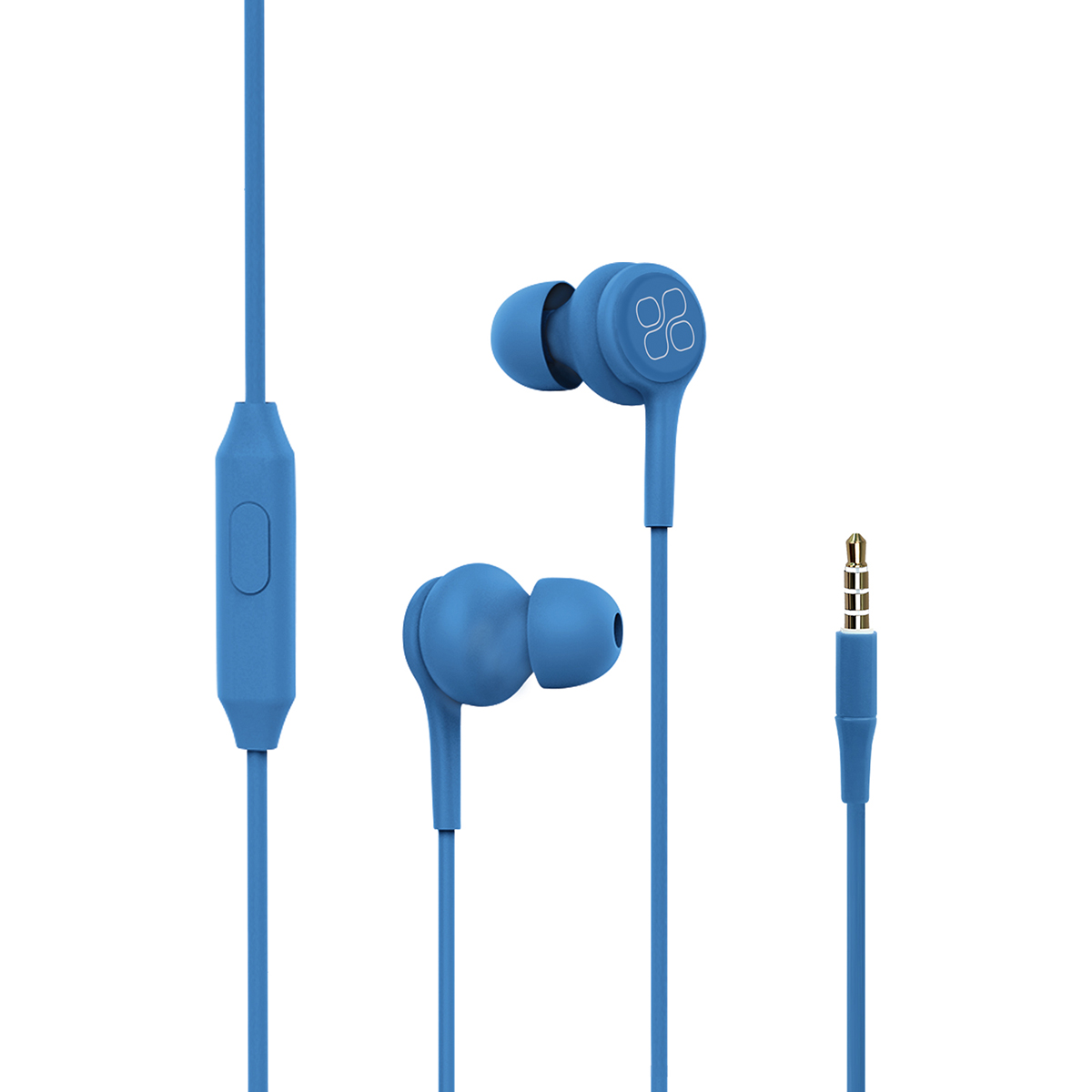 PROMATE DUET Vibrant Audio Enhanced In Ear Wired Earphones ( BLUE )