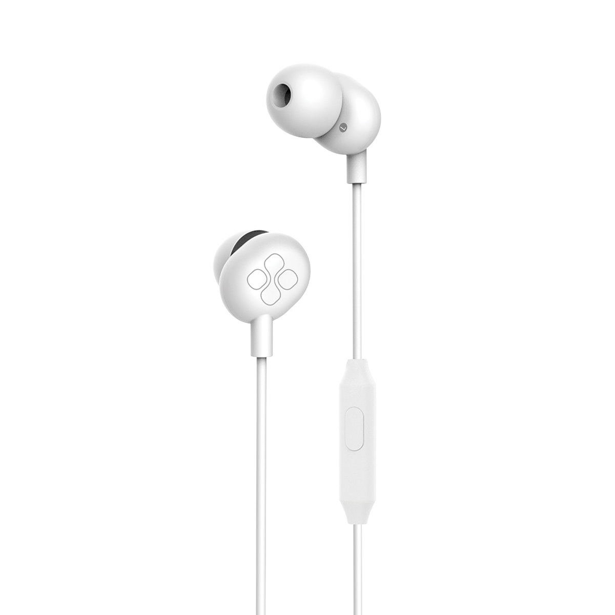 PROMATE ICE Vibrant Audio Enhanced In Ear Wired Earphones ( WHITE )