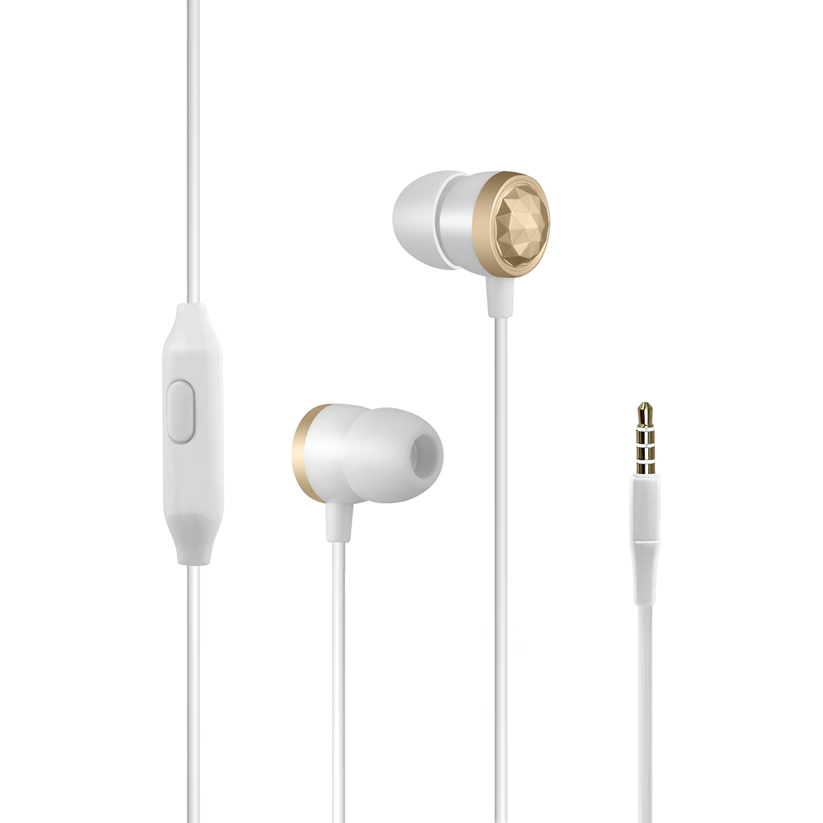 PROMATE INGOT Metallic HiFi Stereo In-Ear Wired Earphones ( GOLD )