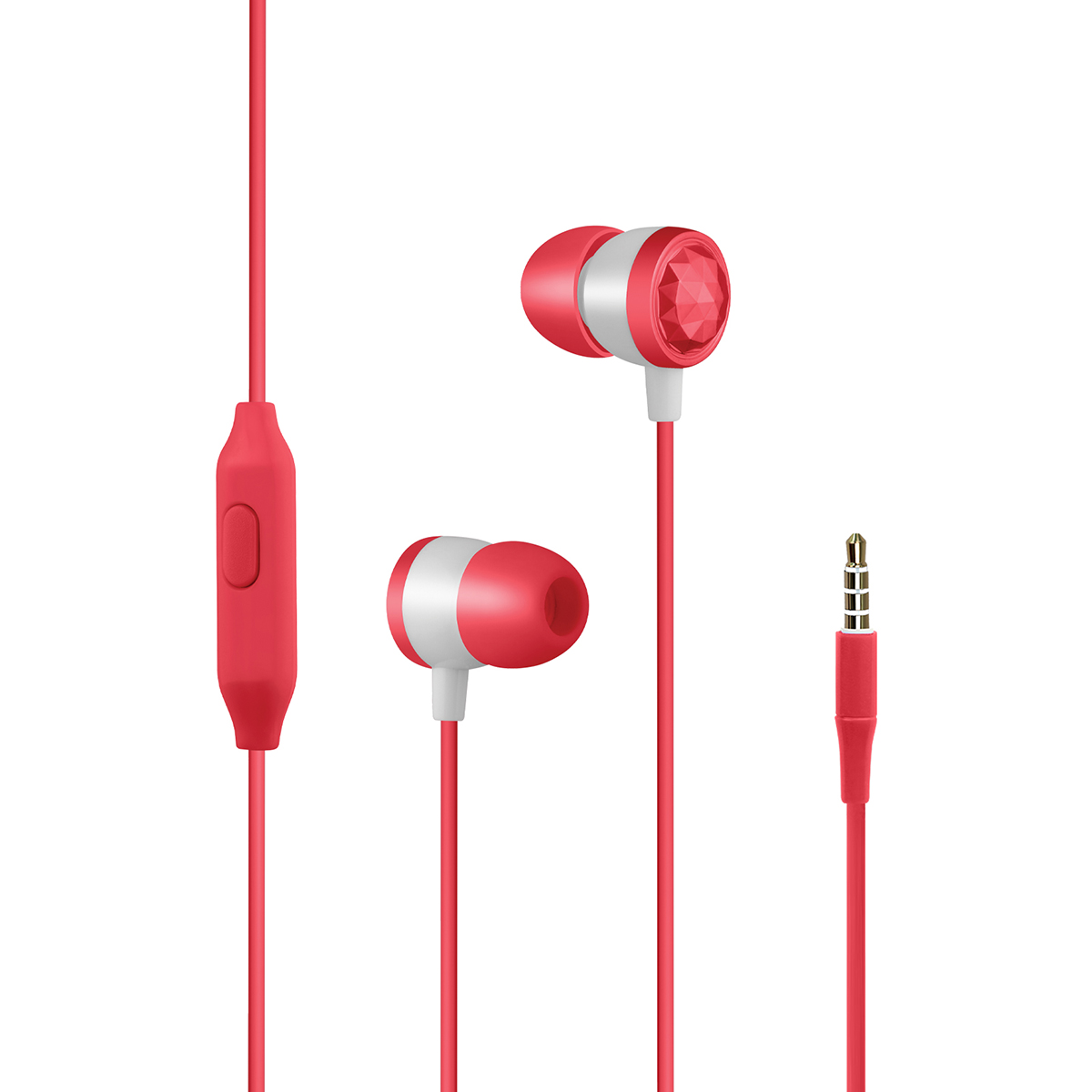 PROMATE INGOT Metallic HiFi Stereo In-Ear Wired Earphones ( RED )