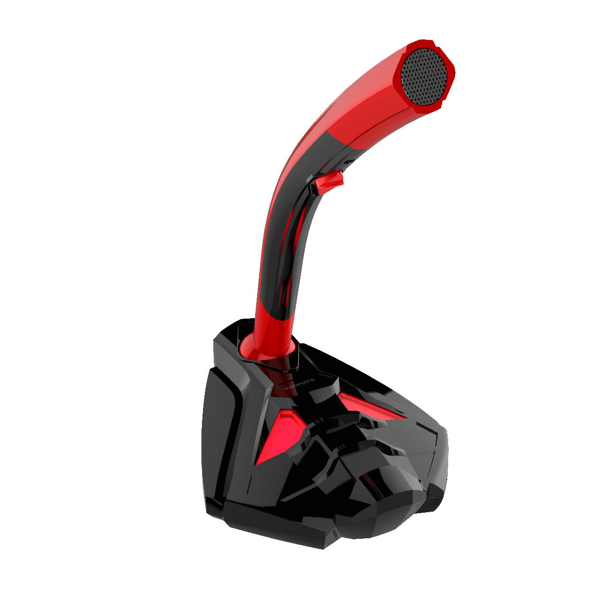 PROMATE TWEETER-4 Universal Digital 3.5mm Desktop Gaming Microphone ( RED )