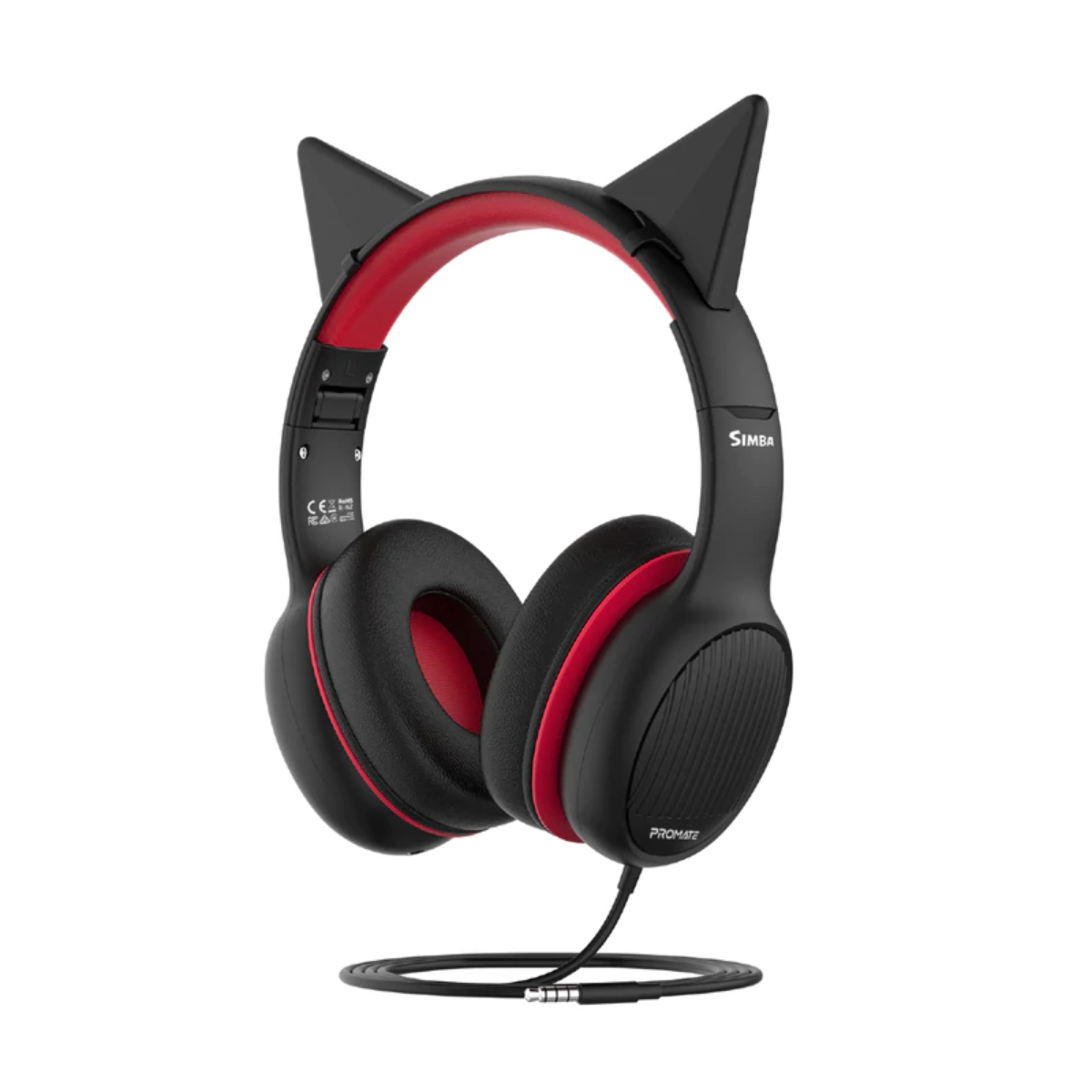 PROMATE Simba( Over-Ear Hi-Definition SafeAudio™ Wired Headset )