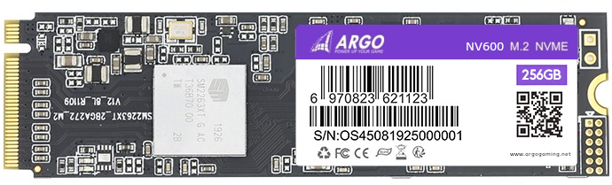 ARGO NV600 M.2 2280 NVME 256GB Internal drive
