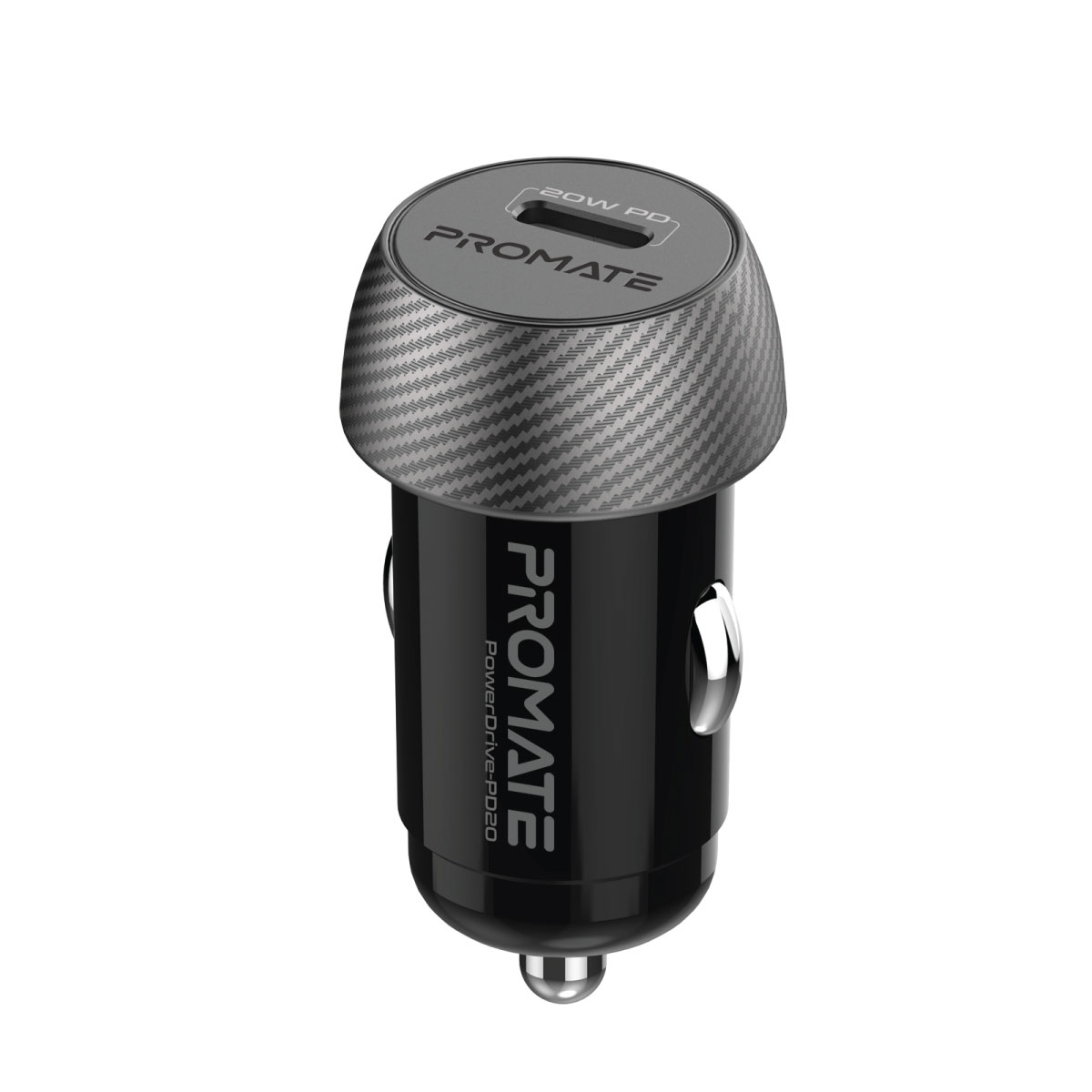 Promate 20W Mini Car Charger with Power Delivery