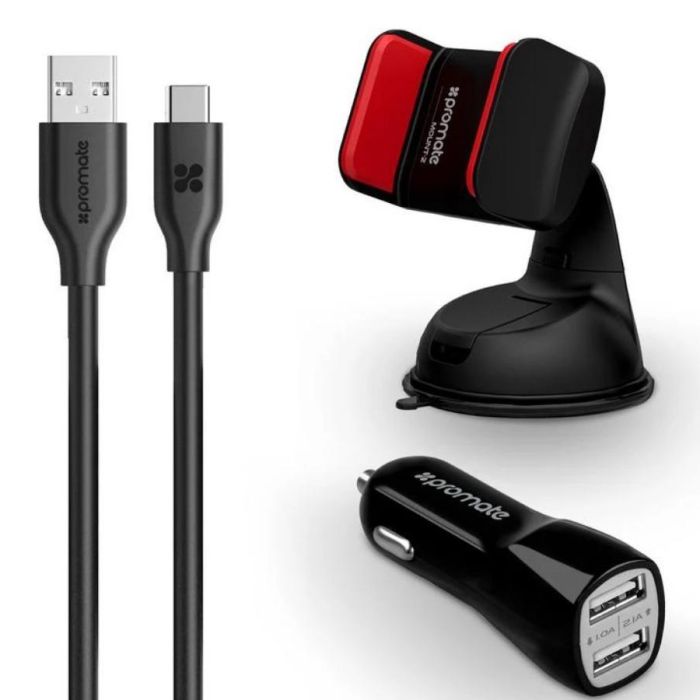 PROMATE AutoKit-HM Ultra-fast Charging Car-kit for USB-C Devices
