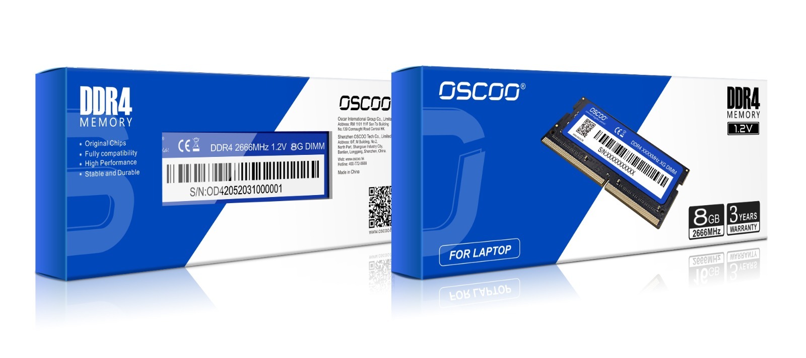 OSCOO DDR4 laptop 16GB 3200MHz