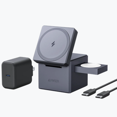 Anker 3-in-1 Cube with MagSafe Gray